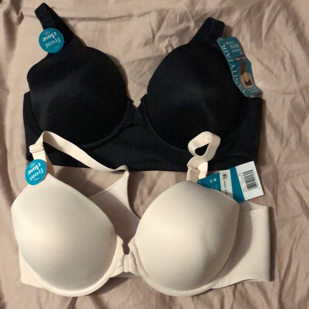 Vanity Fair Womens Beauty Back Full Figure Front Close Underwire 76384 NWT QTY 2